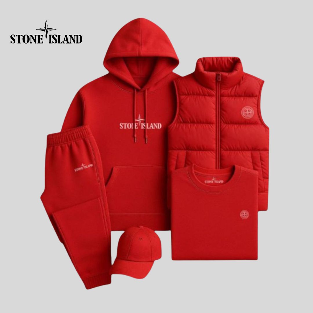 3-PIECE SET | Hoodie, Pants, Puffer Jacket